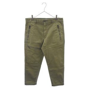 MONCLER モンクレール Cotton Jeans Trousers I20912A00011 カーキ コットン パンツ ワッペンロゴ