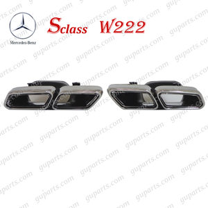 BENZ S クラス W222 S63 AMG S65 AMG リア バンパー マフラー カッター エンド 左 右 A2314900127 A2314900227 クローム メッキ