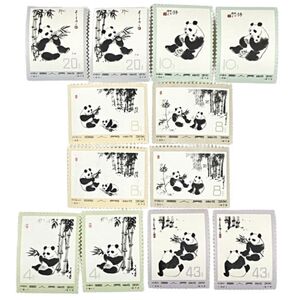 ●【中国切手】1973年 オオパンダ 6種完×2セット★25863