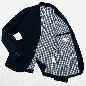 美品!!M-L相当!! nonnative ノンネイティブ コーデュロイ ハンティングジャケット エルボーパッチ ブレザー コットン 裏地総柄 5B ネイビー