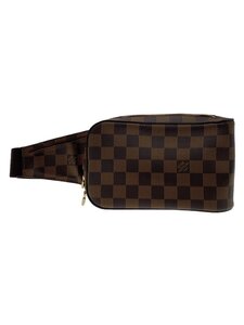 LOUIS VUITTON◆ジェロニモス_ダミエ・エベヌ_BRW/PVC/BRW