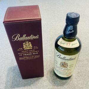 【ND0610.4-8FK】1円スタート～ Ballantines VERY OLD SCOTCH WHISKY 17 YEARS OLD バランタイン 17年 750ml 43% 箱有 残9.5割 未開栓