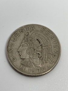 メキシコ　1970年　50センタボ　硬貨　コイン・海外貨幣・ラテンアメリカ