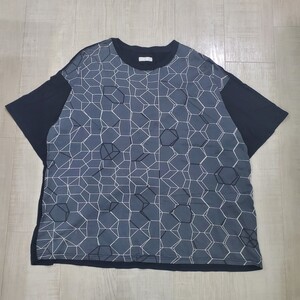 FACETASM ファセッタズム インク ビッグ Tシャツ 半袖Tシャツ S/S TEE グレー ブラック サイズ F