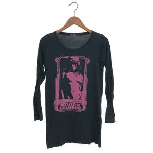 ◆HYSTERIC GLAMOUR ヒステリックグラマー 長袖カットソー サイズ:F◆0104CL01 ブラック レディース トップス ガールプリント