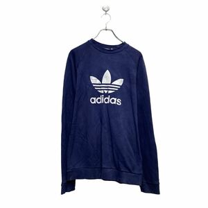 adidas ロゴ スウェット トレーナー アディダス XS ネイビー ラグラン 古着卸 アメリカ仕入 a607-5295