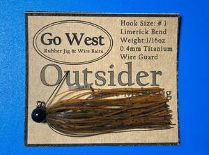 GoWest 【Outsider】No.31 スモラバ (1/16oz ・0.4mm チタンガード) Color:Pumpkin Pepper flake・Dark Green Pumpkin