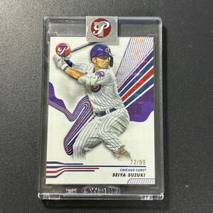 99枚限定 鈴木誠也 2024 Topps Pristine PURPLE PULSAR リフラクター Seiya Suzuki MLBカード