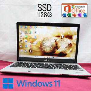 ★完動品 高性能7世代i5！SSD128GB★S937/S Core i5-7300U Webカメラ Win11 MS Office 中古品 ノートPC★P72126