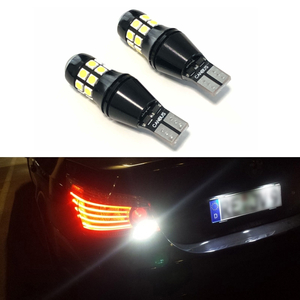 アウディ Q7 4LB## 2009/10～ キャンセラー内蔵 LED バックランプ プロジェクター 2000lm ホワイト T15 T16 2本セット