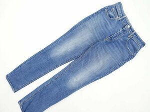 美品 スライジーンズ SLY JEANS ノータックスキニーデニムパンツ 25 ブルー系