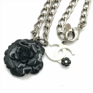 1円 美品 CHANEL シャネル ココマーク カメリア ネックレス アクセサリー レディース a3564