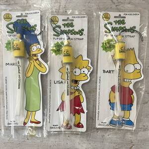 4203　【非売品】懸賞当選品　ザ・シンプソンズ/the Simpsons C.C.レモン　携帯ストラップ　マージ/リサ/バート　3本セット　長期保管品