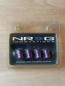 NRG　バルブキャップ　パープル　アルマイト