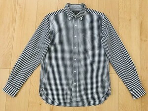 【良品】BEAMS＊チェック柄BDシャツ＊黒×白＊S