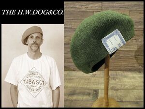 ◆ 希少 完売 未使用 保管品 THE H.W.DOG&CO. ザエイチダブリュードッグアンドコー D-00664 10G 62 BERET ベレー 帽子 キャップ カーキ ONE