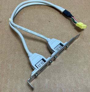 中古・バックパネルブラケット、USB ×2ポート