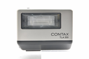 CONTAX TLA200 シルバー コンタックス カメラアクセサリ ストロボ 外付けフラッシュ 革ケース付 ■30332