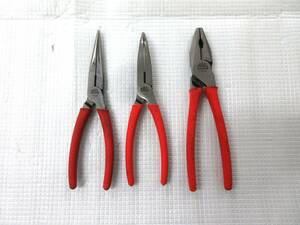 MACTOOLS マックツール ペンチ3Pセット F195G8/F185G8/F187G8 中古現状　