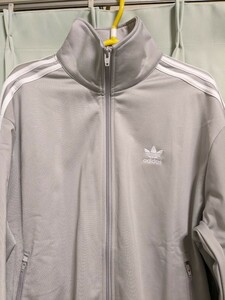 adidas アディダス ジャージ ファイヤーバード トラックジャケット XL ライトグレー トラックトップ　 IA6341 灰色 白系 040176