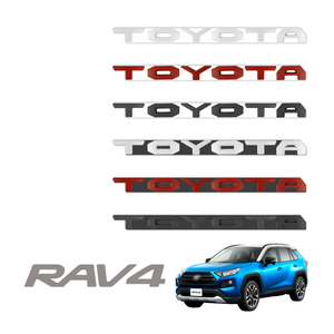 RAV4 50系 エンブレム ホワイト エンブレムベース ホワイト フロントグリル ロゴ 標準グレード ローマ字 グリル