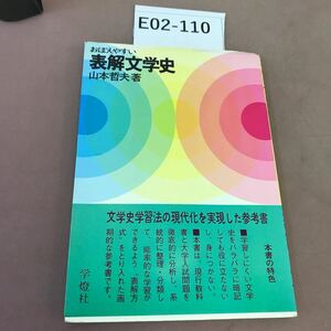 E02-110 表解文学史 山本哲夫 書き込み多数有り