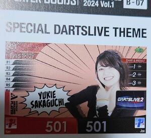 坂口優希恵 テーマ ダーツハイブ ブラックホール ダーツライブカード ゆきえ ダーツ DARTSLIVE さかぐちゆきえ darts ダーツプロ 