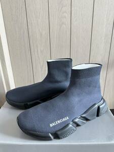 定価10万円以上☆Balenciaga SPEED TRAINER 新品未着用品 箱付 スチールグレイ サイズ26.5相当(EU40) 送込☆バレンシアガ スピード