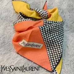 美品◇Yves Saint Laurent イヴ・サンローラン スカーフ シルク