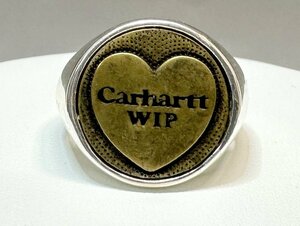 希少レア！Carhartt WIP カーハート ワークインプログレス ハートリング 925 18.5号 重量15.7ｇ シルバー メンズ 福井県質屋の質セブン