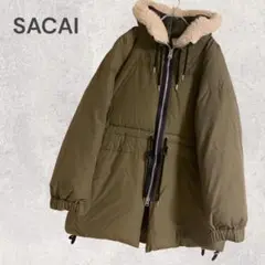 ★新品未使用★SACAI パーカー ダウンコート グリーン