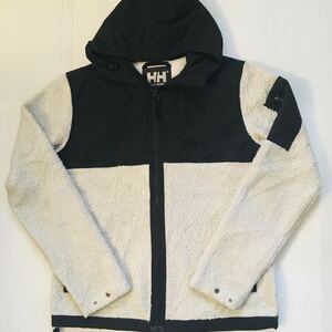 ヘリーハンセン　Helly Hansen S ツートーン ナイロン×ボアフリースジャケット　ホワイト×ブラック