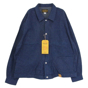 ORGUEIL オルゲイユ OR-4291 Denim blouse jacket デニム ブラウス ジャケット インディゴブルー系 46【新古品】【未使用】【中古】