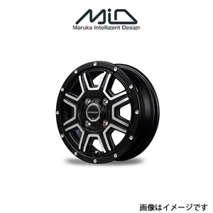 MID ロードマックス WF8 アルミホイール 4本 エッセ 230系(12×4J 4-100 INSET42 セミグロスブラック)ROADMAX