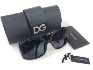 美品　ドルチェ&ガッバーナ　DOLCE&GABBANA　ラインストーンDGロゴ入り　サングラス　ブラック　YSG-72