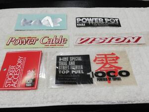 未使用 正規品★ VISION TOP FUEL 零1000 KAAZ NGK ステッカー デカール ５点セット ★検） DC2 EK9 EG6 AP1 DC5 EP3 無限 JDM USDM VTEC 