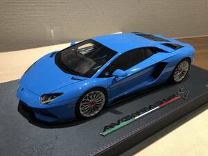 番号1 メイクアップ/アイドロン Make Up eidolon 1/18 Lamborghini Aventador S ブルー EML014A ランボルギーニ アヴェンタドール S blue