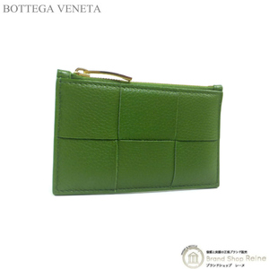 ボッテガ ヴェネタ （BOTTEGA VENETA） マキシイントレ カセット ファスナー付きカードケース コインケース 681010 アボガド（中古）