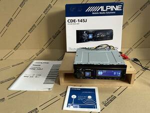 ★ALPINE CDE-145J★USB日本語表記対応＆Spotify再生可★AUX