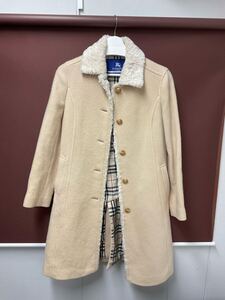 代PTB003-100◆ Burberry london BLUE LABEL 38 バーバリーロンドン ブルーレーベル ステンカラーベージュ コート