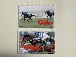 Gallop ギャロップ誌　懸賞当選テレフォンカード　クリスタルカップ　ヒシアマゾン　チューリップ賞　エアグルーヴ