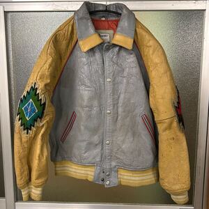 AVIREX アヴィレックス スタジャン VARSITY USA レザー ジャケット アンティーク ヴィンテージ Sサイズ 古着