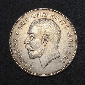 イギリス古銭　ジョージキング　大型銀貨　約26.46g 一円貨幣　貨幣硬貨骨董品　コインコレクション　希少 1枚組 収集家放出品