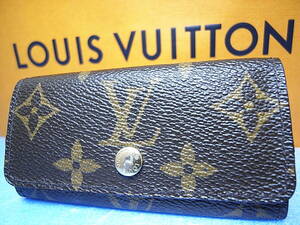 ★★ 綺麗です！ 美品です！！★★【 LOUIS VUITTON 】モノグラム 4連キーケース 保存袋 箱 ★★M69517★★