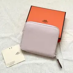 エルメス シルクイン　アザップコンパクト　新品　モーヴペール　財布　HERMES