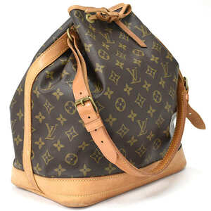 1円 ◆定価20万 良品 LOUIS VUITTON ルイヴィトン ショルダーバッグ ノエ M42224 モノグラム ブラウン◆E.Cme.zE-27