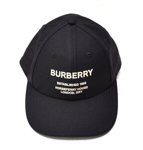 ☆★新春初売り★☆ 1円スタート!!! 未使用品 BURBERRY バーバリー【ロゴ ベースボール キャップ ブラック SIZE:M 8027625】箱付き メンズ