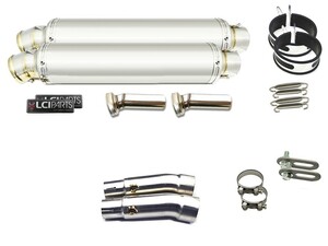 モトグッチ V7 Racer / V7II Racer LCIPARTS LCI ラウンドステンレス スリップオン マフラー