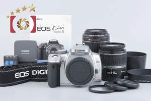 【中古】Canon キヤノン EOS Kiss Digital X ダブルズームキット シルバー