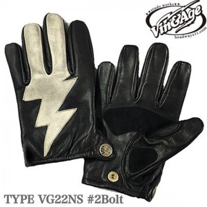 送料0 Vin&Age ヴィンアンドエイジ NAUGHTY SHORT GLOVES ナーティー VG22NS #2 BOLT-S スタッズ無し 70